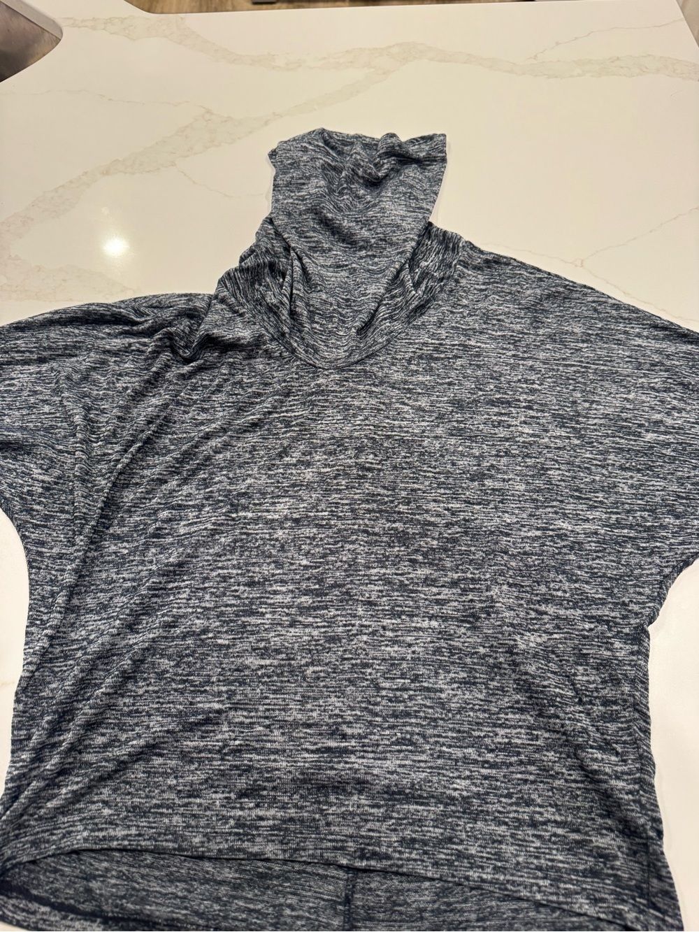 Olivia Moon Charcoal Marled Turtleneck Sweater